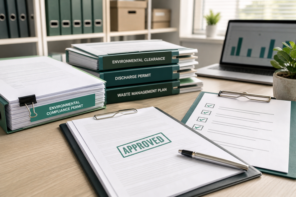 Environmental permits and compliance documentation